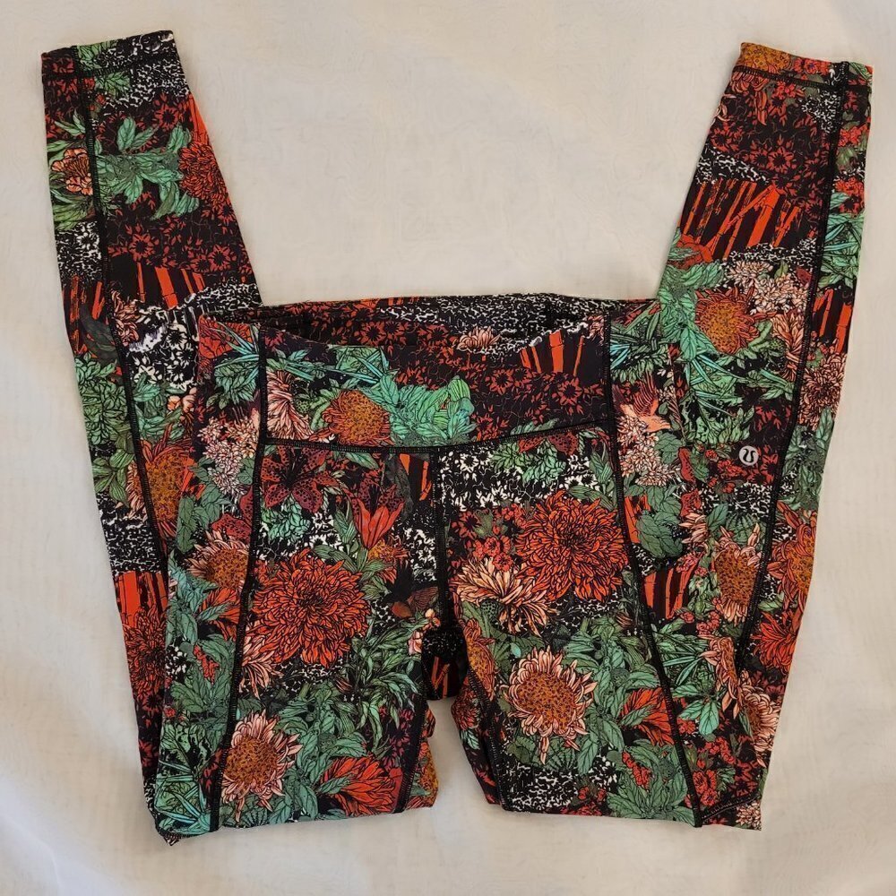 Lululemon Speed Up Tight *Full-On Luxtreme 28" Zen Garden Multi Leggings size 4